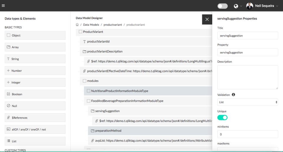 screenshot of Qliktag Platform